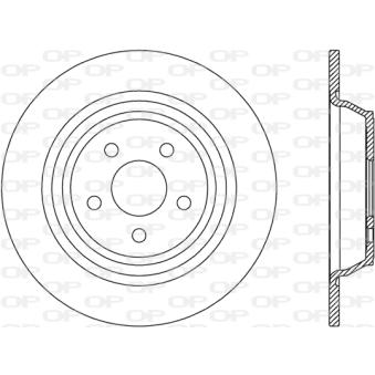 Jeu de 2 disques de frein arrière OPEN PARTS OEM E1GC2A315CB