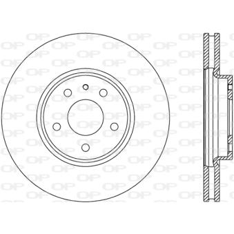 Jeu de 2 disques de frein avant OPEN PARTS OEM 5202199
