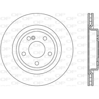 Jeu de 2 disques de frein arrière OPEN PARTS OEM A2464230812