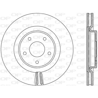 Jeu de 2 disques de frein avant OPEN PARTS BDR2804.20 pour RENAULT KOLEOS 2.0 BLUE DCI 185 - 185cv
