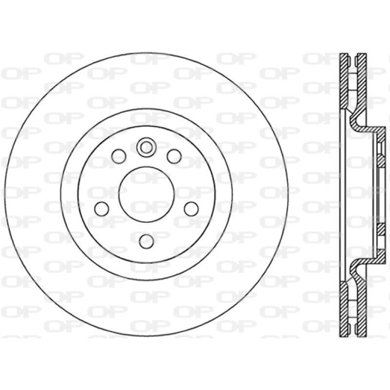 Jeu de 2 disques de frein avant OPEN PARTS BDR2828.20 - Visuel 1