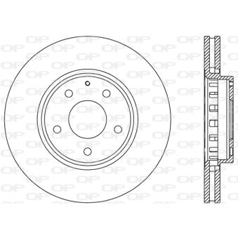 Jeu de 2 disques de frein avant OPEN PARTS OEM KD4533251