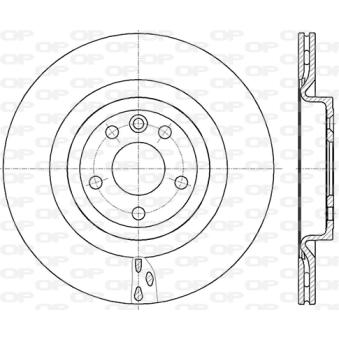 Jeu de 2 disques de frein arrière OPEN PARTS [BDR2854.20]
