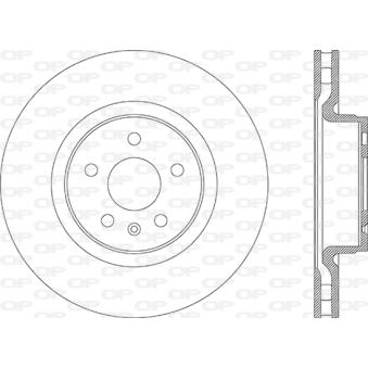 Jeu de 2 disques de frein avant OPEN PARTS BDR2873.20