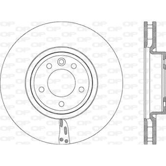 Jeu de 2 disques de frein avant OPEN PARTS OEM LR161889