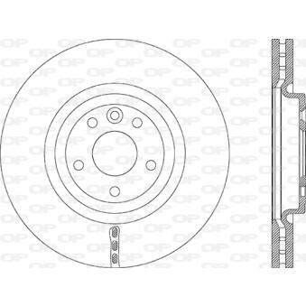 Jeu de 2 disques de frein avant OPEN PARTS BDR2883.20