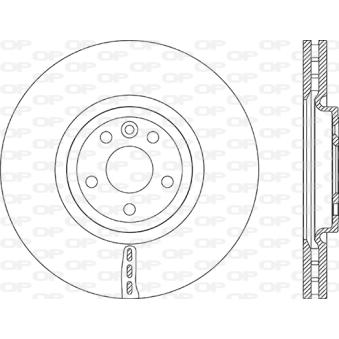 Jeu de 2 disques de frein avant OPEN PARTS OEM LR090685