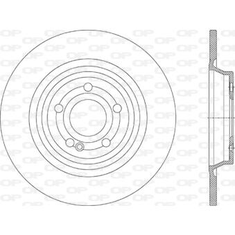Disque de frein avant droit OPEN PARTS [BDR2912.10]