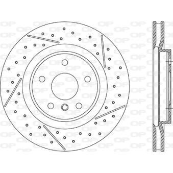 Jeu de 2 disques de frein avant OPEN PARTS BDR2913.20 pour MINI MINI Cooper S - 178cv