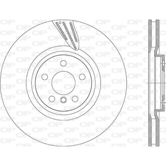 Disque de frein avant gauche OPEN PARTS BDR2915.20 pour MINI MINI John Cooper Works GP - 306cv