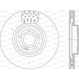 Jeu de 2 disques de frein avant OPEN PARTS BDR2943.20 pour CITROEN CX EQA 350 4-matic - 292cv
