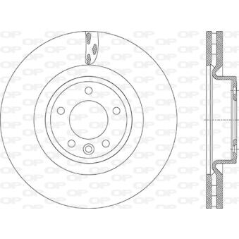Jeu de 2 disques de frein avant OPEN PARTS OEM LR161893