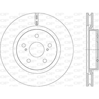 Jeu de 2 disques de frein avant OPEN PARTS BDR2954.20 pour LEXUS ES 350 - 249cv