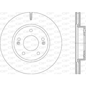 Jeu de 2 disques de frein avant OPEN PARTS OEM 51712G2100