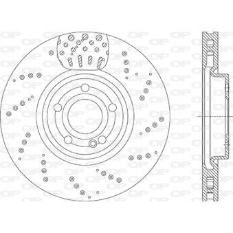 Jeu de 2 disques de frein avant OPEN PARTS [BDR2971.20]