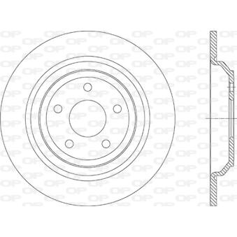Jeu de 2 disques de frein avant OPEN PARTS OEM 2210993