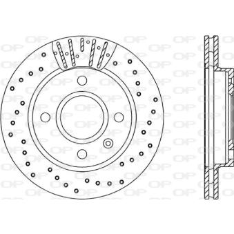 Jeu de 2 disques de frein avant OPEN PARTS OEM YS6W1125AA