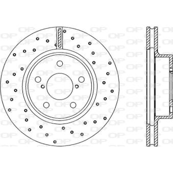 Jeu de 2 disques de frein avant OPEN PARTS OEM 26300AE091