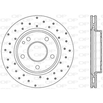 Jeu de 2 disques de frein avant OPEN PARTS OEM A1684210212