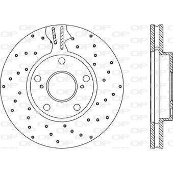 Jeu de 2 disques de frein avant OPEN PARTS OEM 4351206030