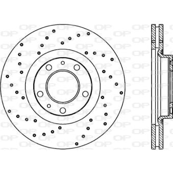 Jeu de 2 disques de frein avant OPEN PARTS OEM 4246V4 Jeu de 2 disques de frein avant OPEN PARTS OEM 4246V4