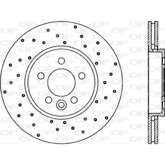 Jeu de 2 disques de frein avant OPEN PARTS OEM SDB100940