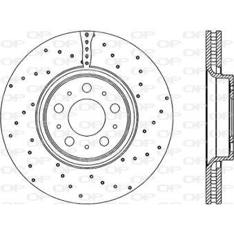 Jeu de 2 disques de frein avant OPEN PARTS OEM 31423325