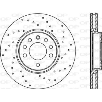Jeu de 2 disques de frein avant OPEN PARTS OEM 93171500