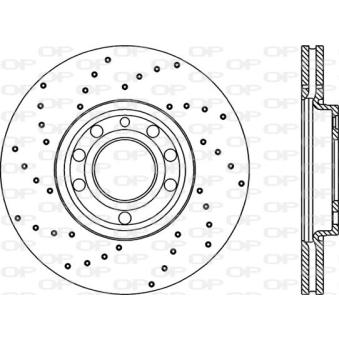 Jeu de 2 disques de frein avant OPEN PARTS OEM 9156807