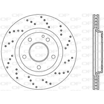 Jeu de 2 disques de frein avant OPEN PARTS OEM 1684210712 Jeu de 2 disques de frein avant OPEN PARTS OEM 1684210712
