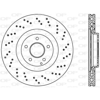 Jeu de 2 disques de frein avant OPEN PARTS OEM 2034210912