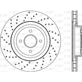 Jeu de 2 disques de frein avant OPEN PARTS BDRS2225.25
