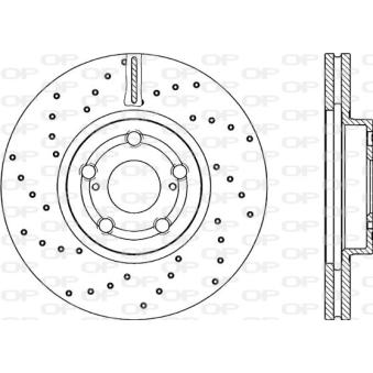 Jeu de 2 disques de frein avant OPEN PARTS OEM 4351205040 Jeu de 2 disques de frein avant OPEN PARTS OEM 4351205040