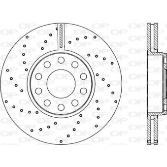 Jeu de 2 disques de frein avant OPEN PARTS OEM 4B0615301B Jeu de 2 disques de frein avant OPEN PARTS OEM 4B0615301B