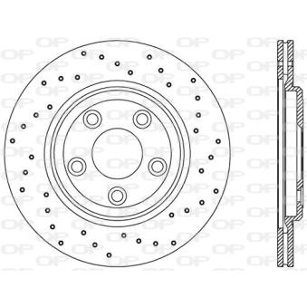 Jeu de 2 disques de frein arrière OPEN PARTS OEM JLM20802