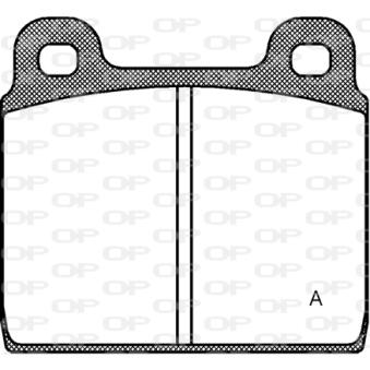 Jeu de 4 plaquettes de frein avant OPEN PARTS OEM 251698151