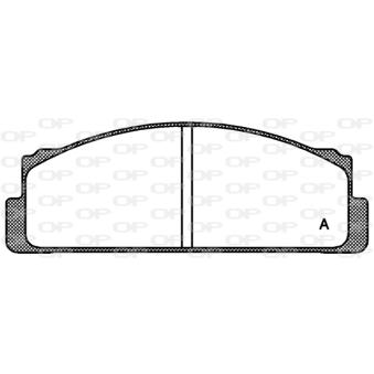 Jeu de 4 plaquettes de frein avant OPEN PARTS OEM 82203073