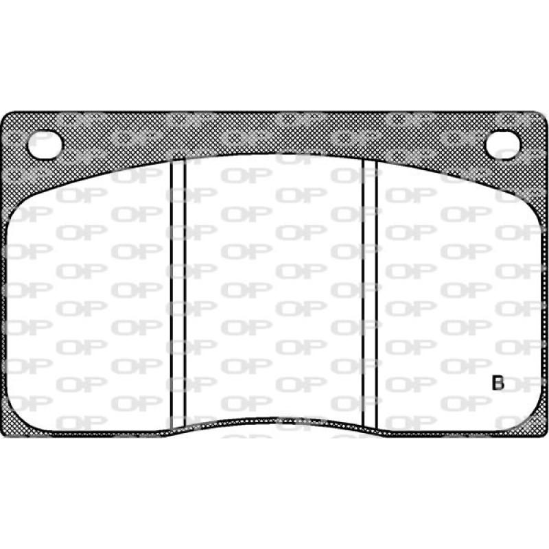 Jeu de 4 plaquettes de frein avant OPEN PARTS BPA0044.02 - Visuel 2