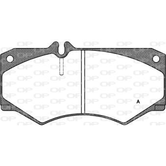 Jeu de 4 plaquettes de frein avant OPEN PARTS OEM 291698151