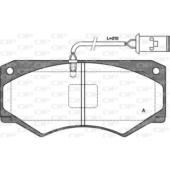 Jeu de 4 plaquettes de frein avant OPEN PARTS [BPA0047.52]