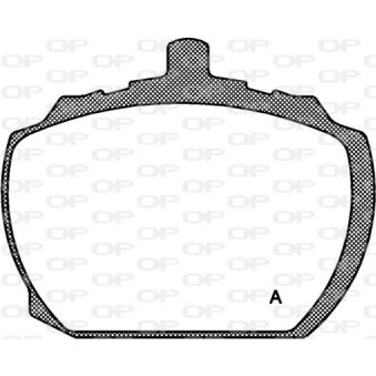 Jeu de 4 plaquettes de frein avant OPEN PARTS OEM 5015932