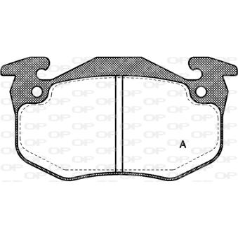 Jeu de 4 plaquettes de frein avant OPEN PARTS OEM 7701203842
