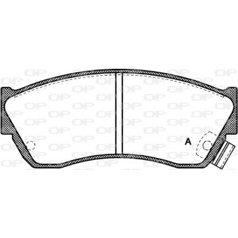 Jeu de 4 plaquettes de frein avant OPEN PARTS OEM 5525064B10
