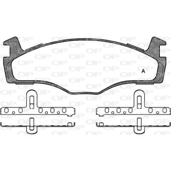 Jeu de 4 plaquettes de frein avant OPEN PARTS OEM 867698151 Jeu de 4 plaquettes de frein avant OPEN PARTS OEM 867698151