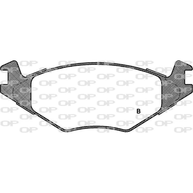 Jeu de 4 plaquettes de frein avant OPEN PARTS BPA0171.60 - Visuel 2