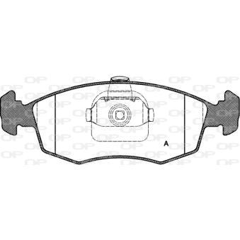 Jeu de 4 plaquettes de frein avant OPEN PARTS OEM 9949125
