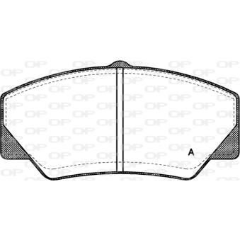 Jeu de 4 plaquettes de frein avant OPEN PARTS OEM 1659935