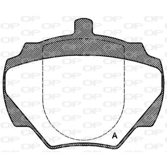 Jeu de 4 plaquettes de frein arrière OPEN PARTS OEM STC1276