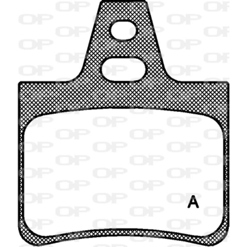 Jeu de 4 plaquettes de frein arrière OPEN PARTS BPA0311.00 - Visuel 1