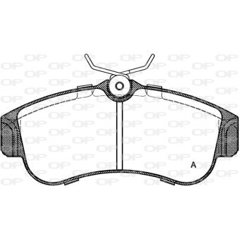 Jeu de 4 plaquettes de frein avant OPEN PARTS OEM 410602F026